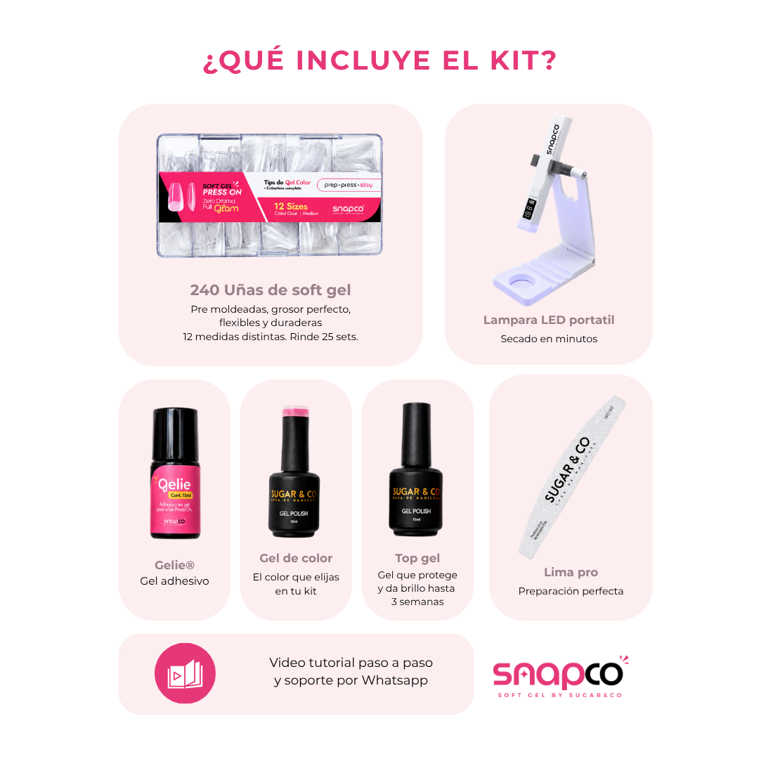 Sistema soft gel de uñas calidad salón desde casa
