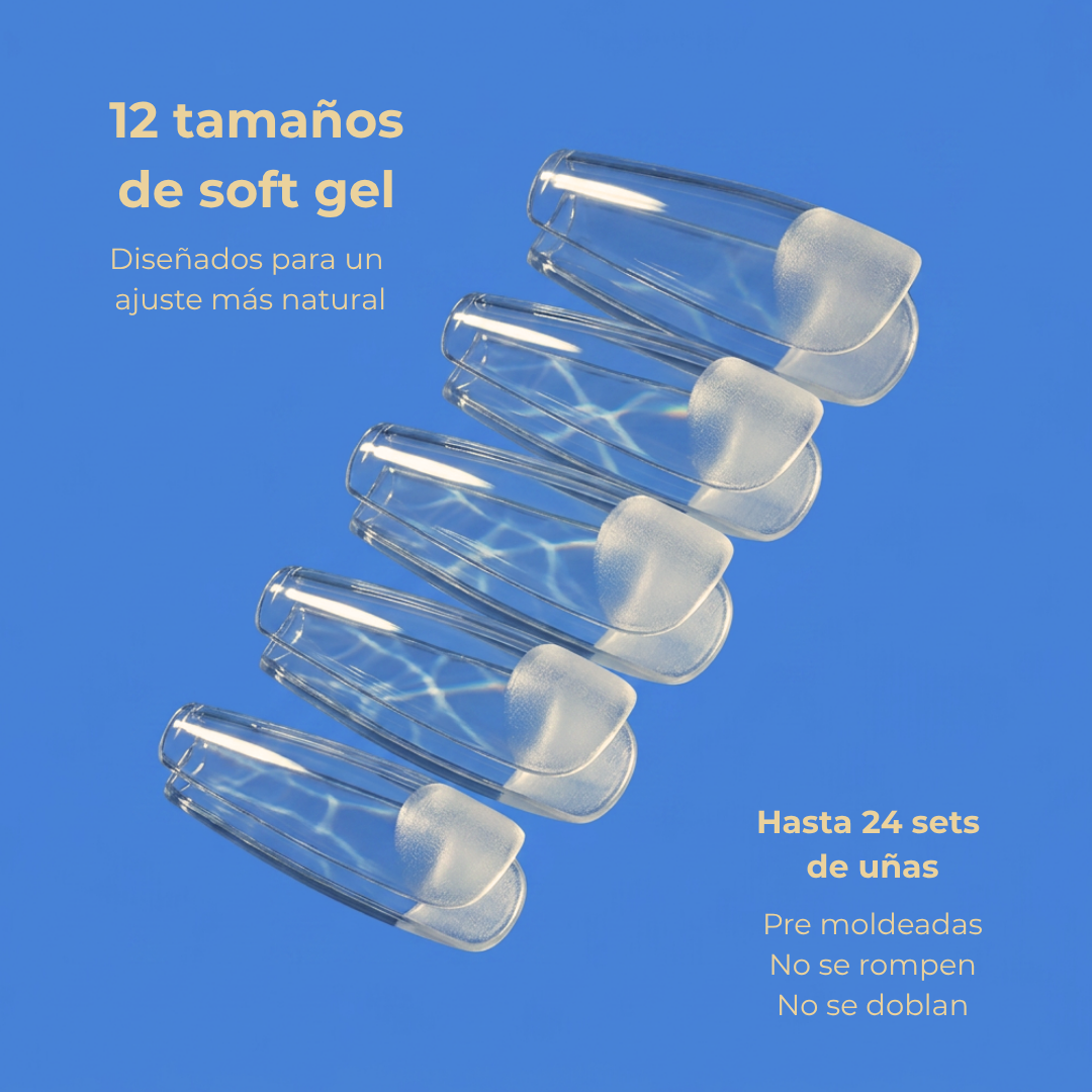 Sistema soft gel de uñas calidad salón desde casa